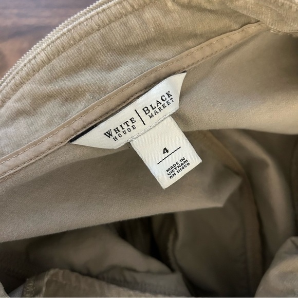 ❤️ White House Black Market Beige Corduroy Blazer Jacket 4 - Picture 6 of 11